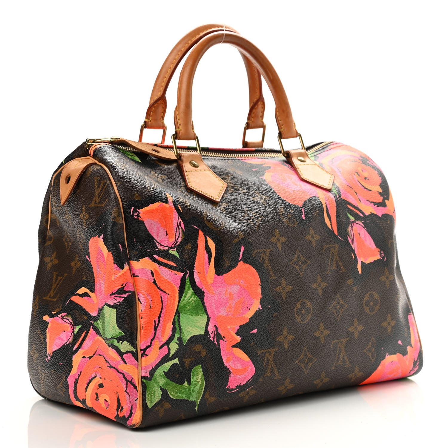 Louis Vuitton Monogram Roses Speedy 30 3 of 16