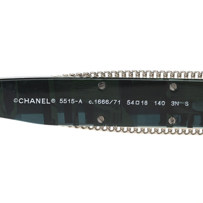 Chanel Acetate Oval Sunglasses 5515-A Green 5 of 8