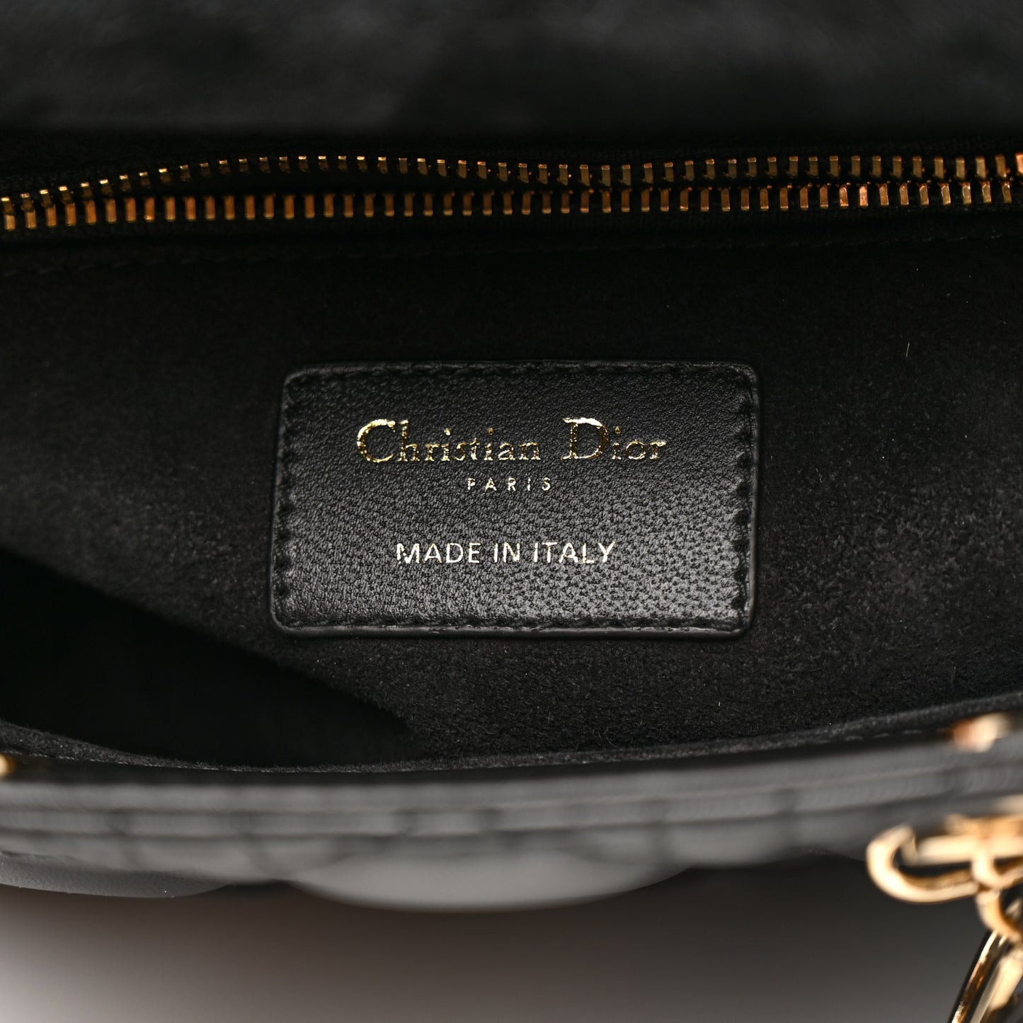 Lambskin Cannage Small My ABCDior Lady Dior Black