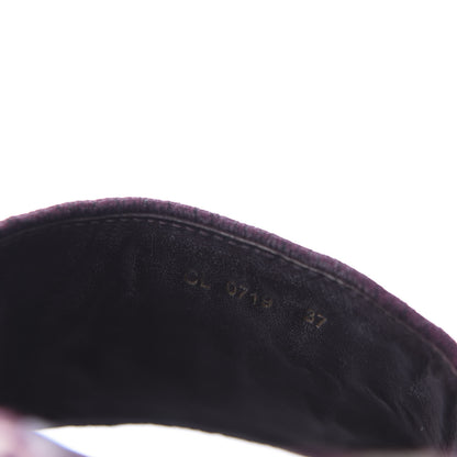 Christian Dior Oblique D-Way Platform Sandal 37 Deep Amaranth 10 of 10