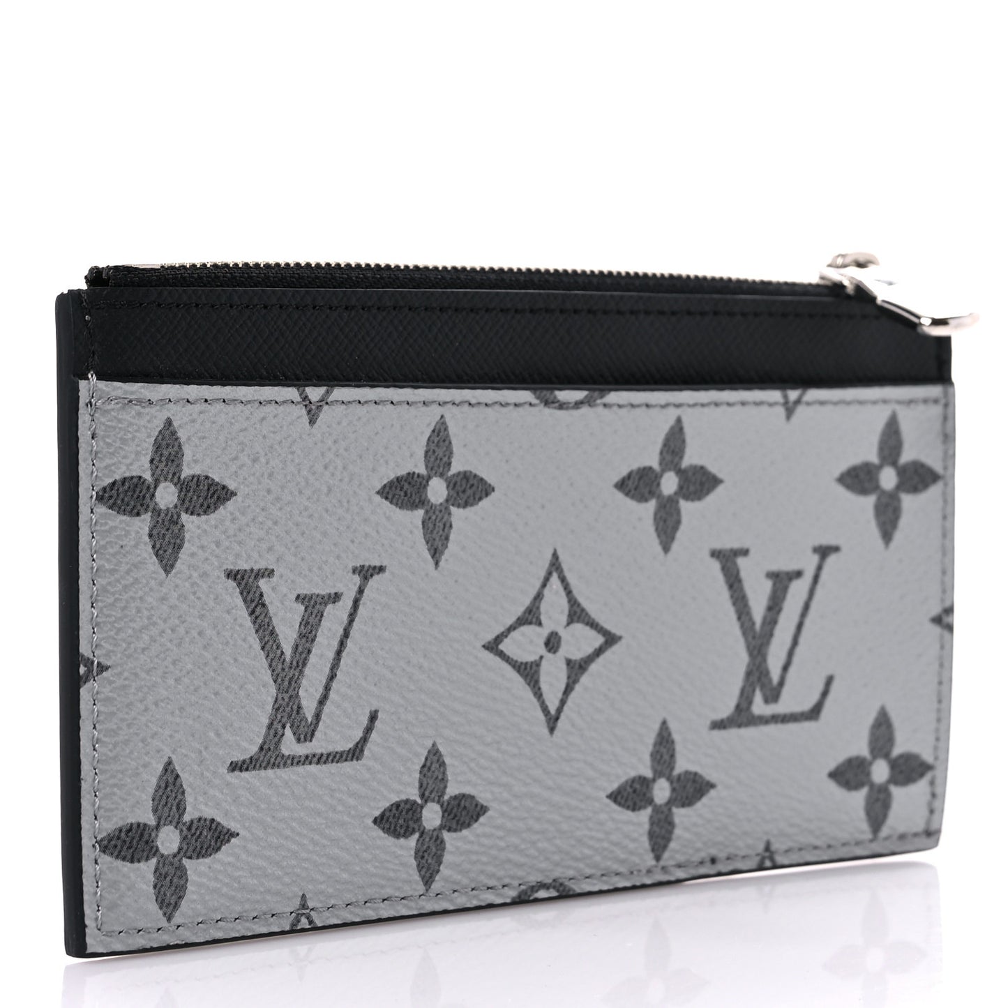 Metallic Taigarama Coin Card Holder Gunmetal Grey Black
