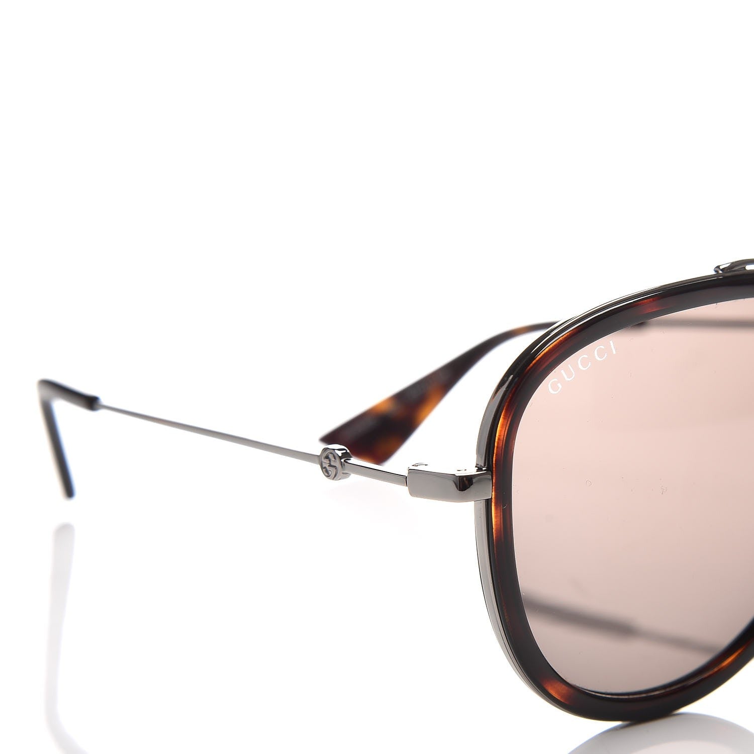 Gucci Aviator Sunglasses GG0062S Tortoise 7 of 16