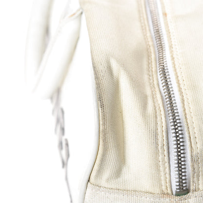 Chanel Canvas Quilted Bowler White 11 of 13