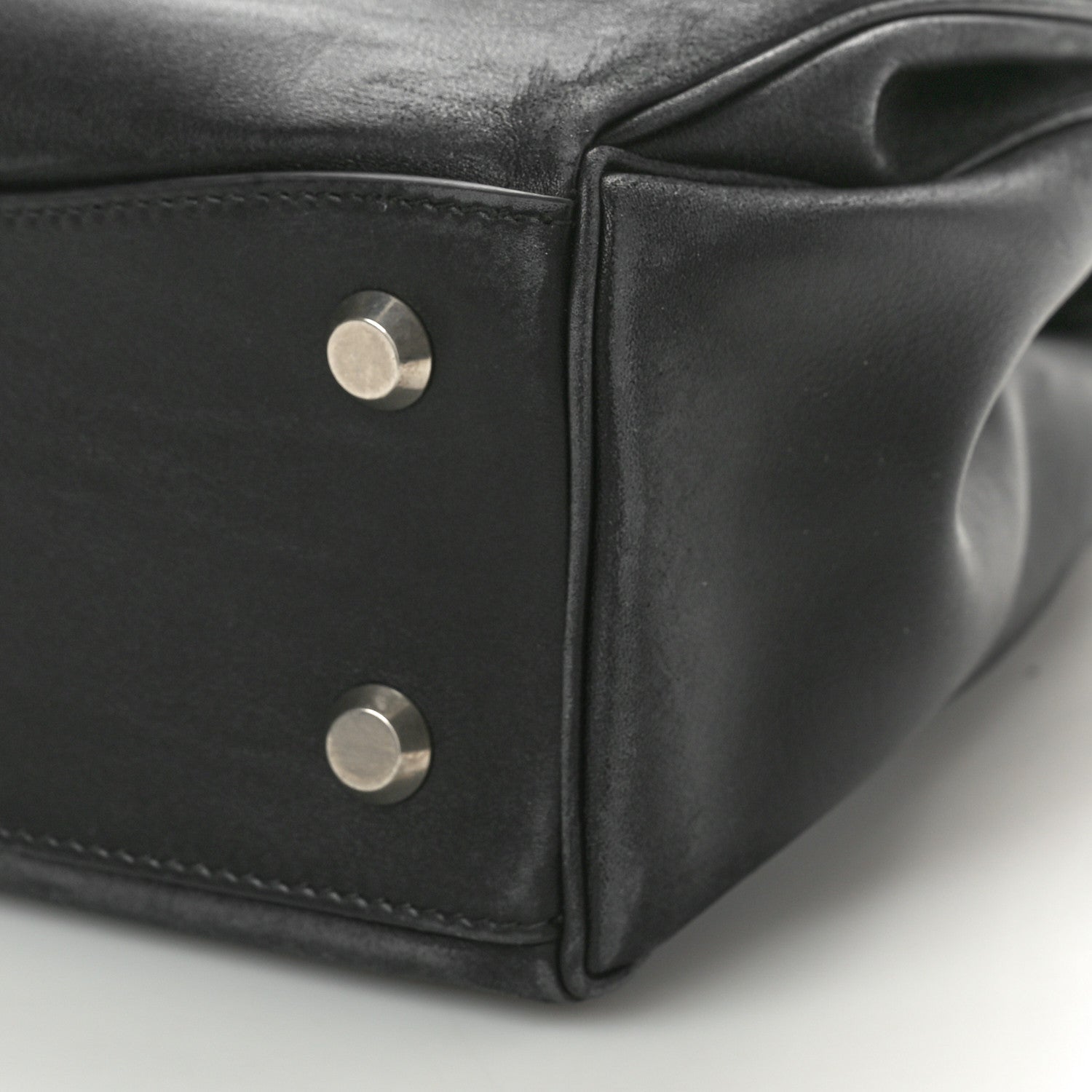 Balenciaga Smooth Calfskin Used Effect Medium Rodeo Top Handle Handbag Black 9 of 14