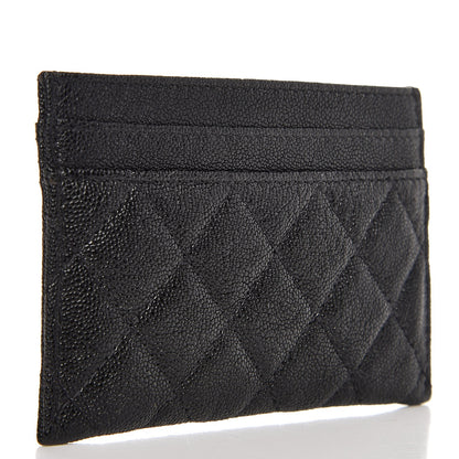 Chanel Caviar Quilted Boy Card Holder Black 3 of 9