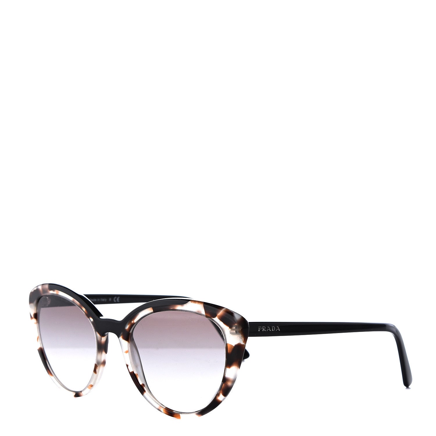 Prada Cat Eye Ultravox Sunglasses SPR 02V Tortoise 1 of 9