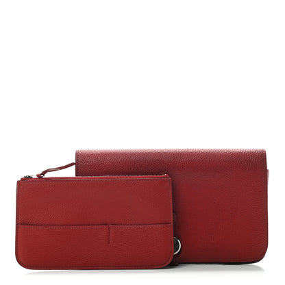 Hermes Togo Dogon Duo Wallet Rouge Garance 1 of 7