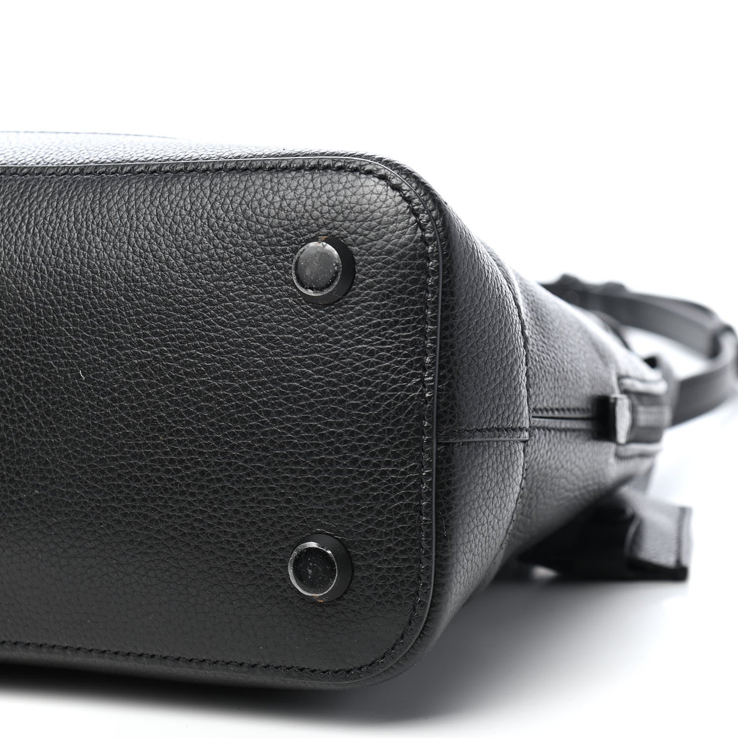 Balenciaga Supple Calfskin Rivet Small Ville Top Handle Bag Black 7 of 8
