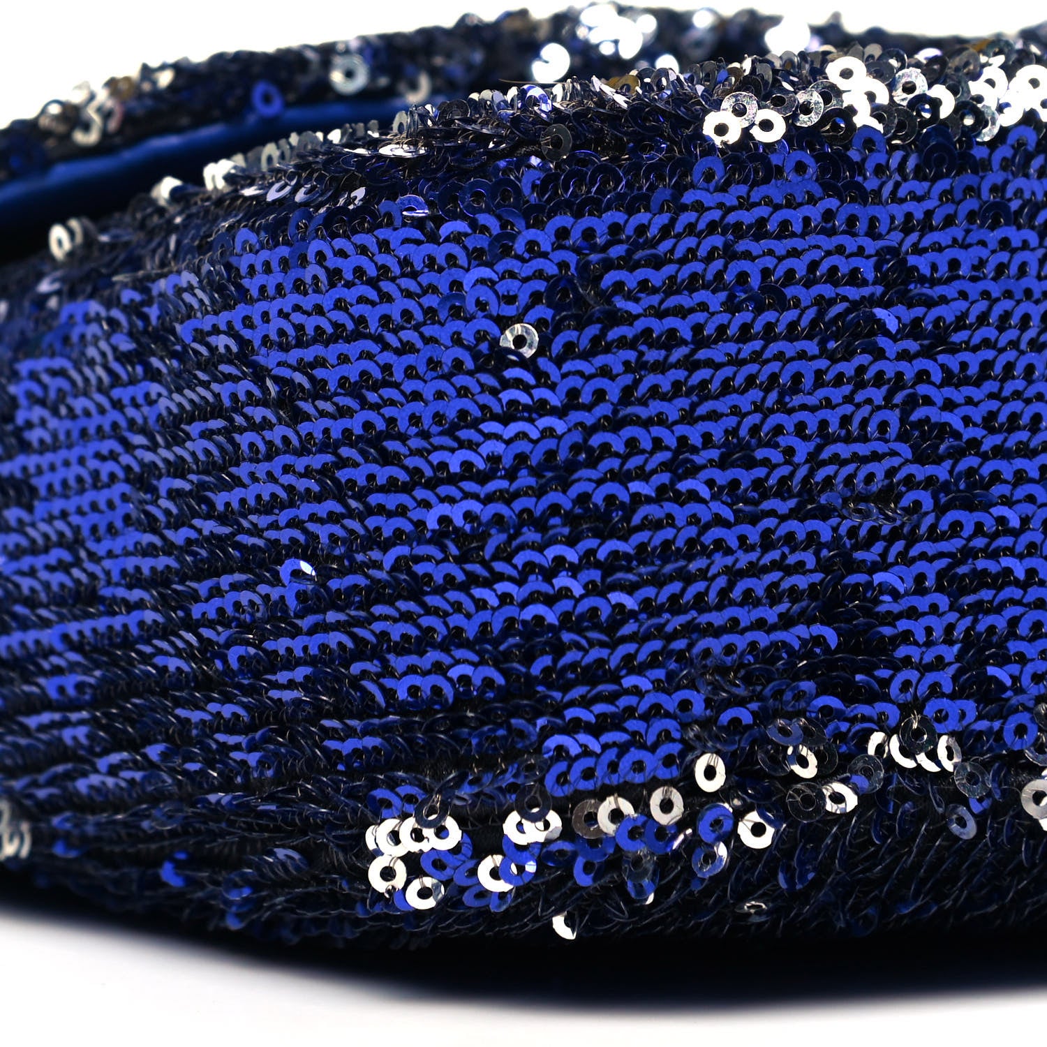 Chanel Sequin Medium Flap Dark Blue 8 of 9