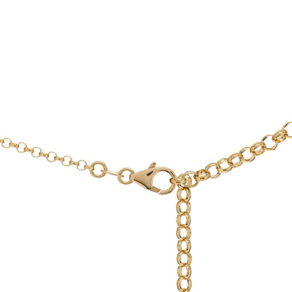 Foundrae 18K Yellow Gold Diamond Medium Resilience Medallion Belcher Chain Necklace 6 of 6
