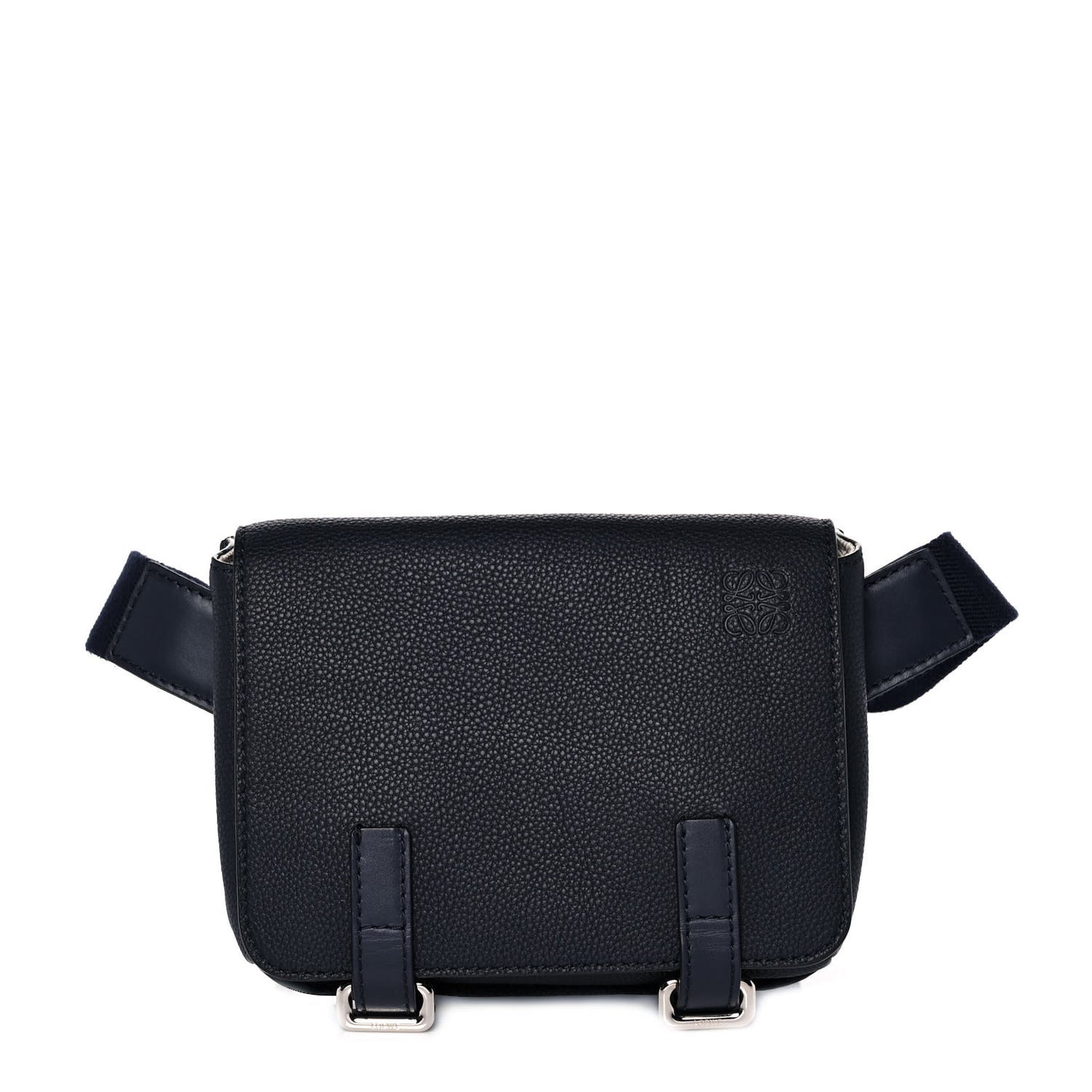 Soft Grained Calfskin XS Military Messenger Bag Navy