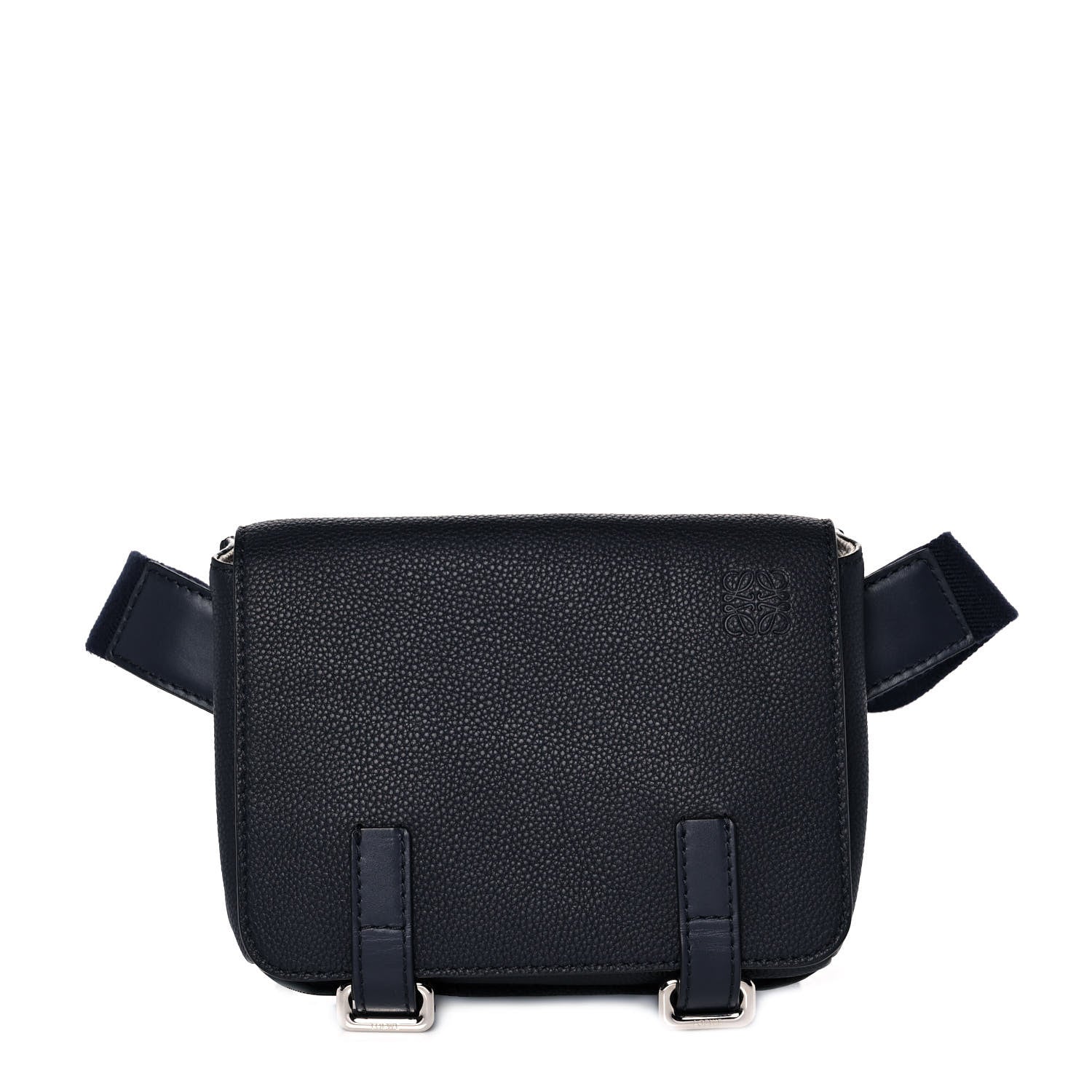 Loewe Soft Grained Calfskin XS Military Messenger Bag Navy 1 of 8
