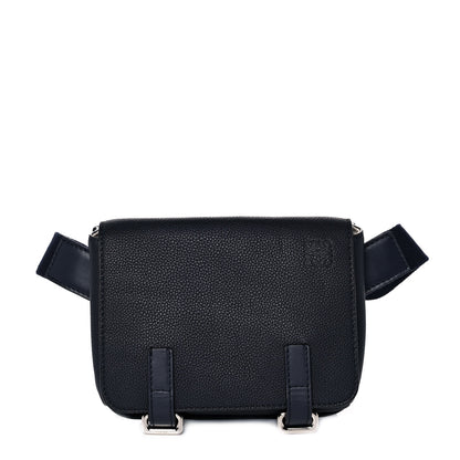 Loewe Soft Grained Calfskin XS Military Messenger Bag Navy 1 of 8