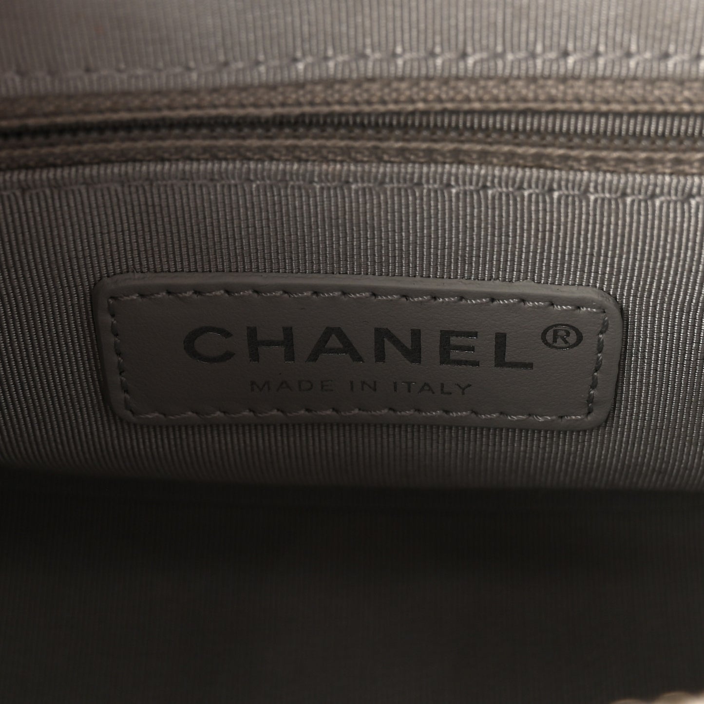 Aged Calfskin Quilted Small Gabrielle Hobo Grey