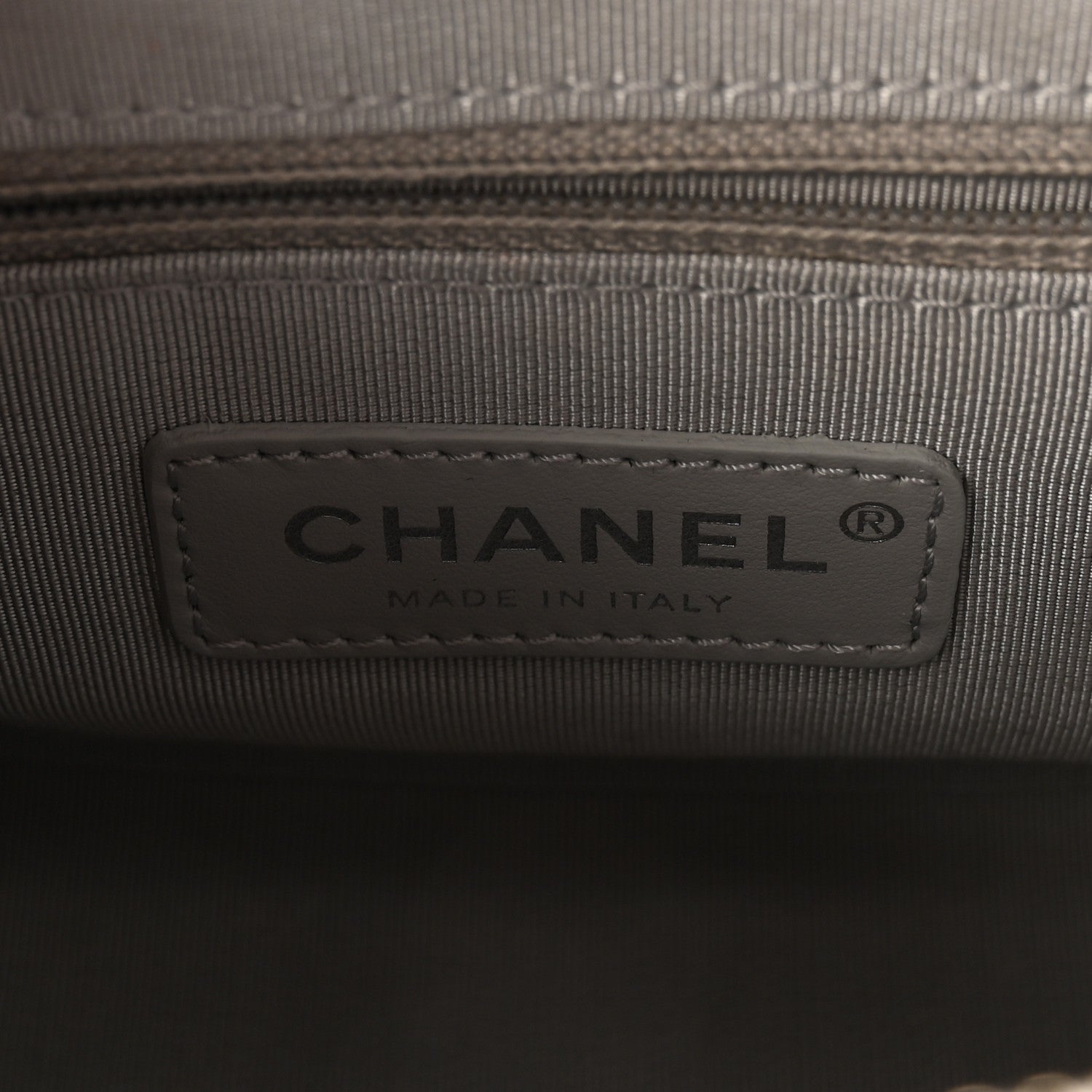 Chanel Aged Calfskin Quilted Small Gabrielle Hobo Grey 6 of 10