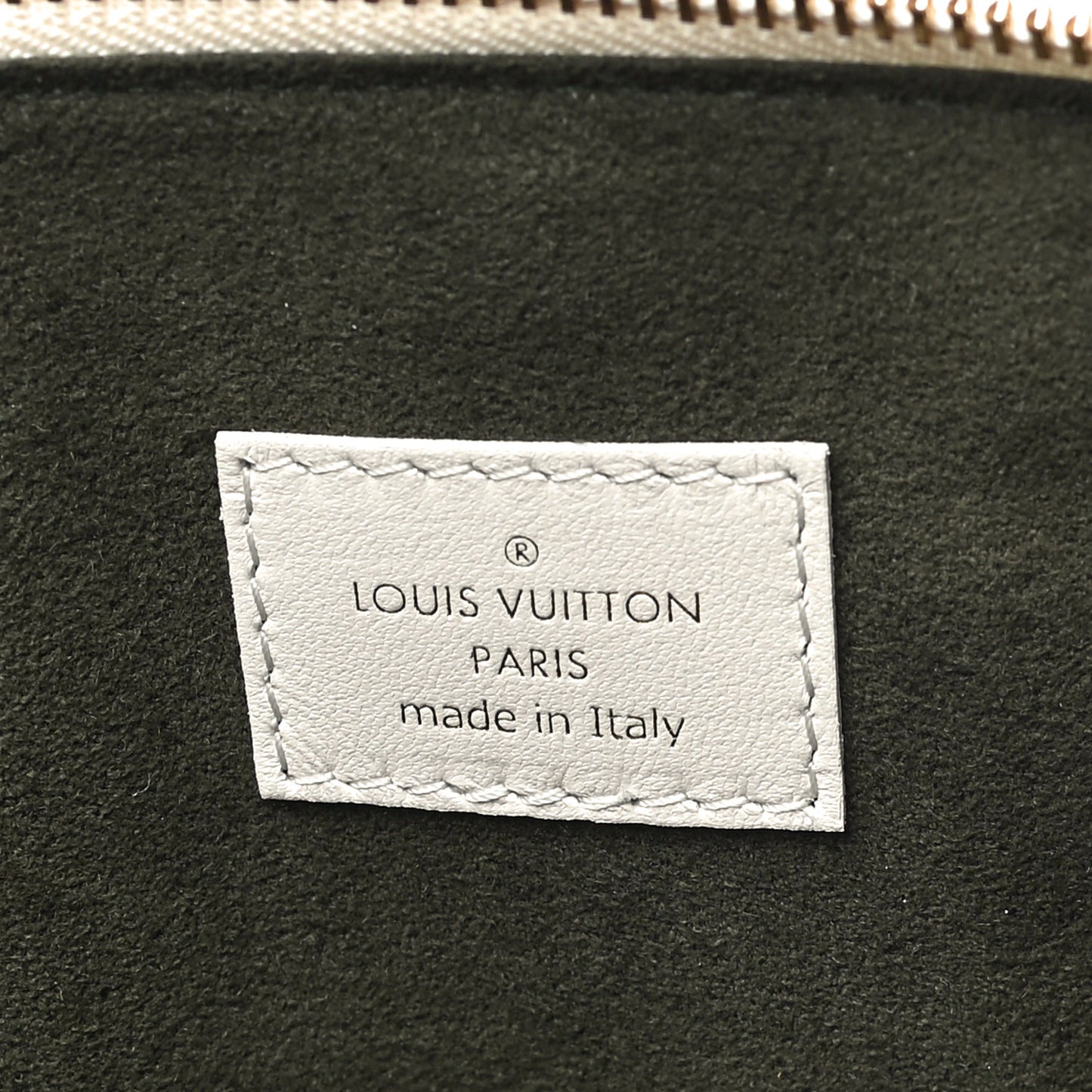 Lambskin Embossed Monogram Coussin PM Beige Cream