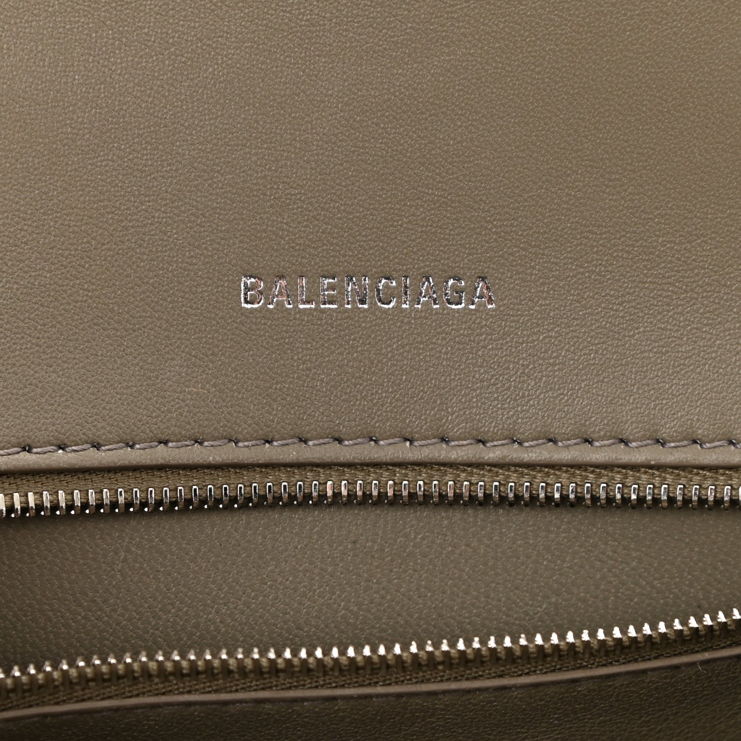 Balenciaga Calfskin Snake Effect Small Hourglass Top Handle Bag Black White 6 of 9
