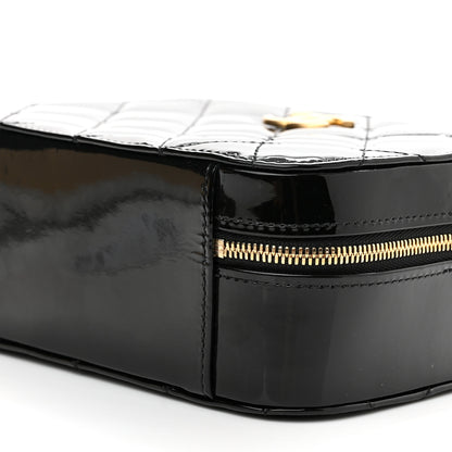 Chanel Patent Quilted Top Handle Small Vanity Case Black 9 of 9
