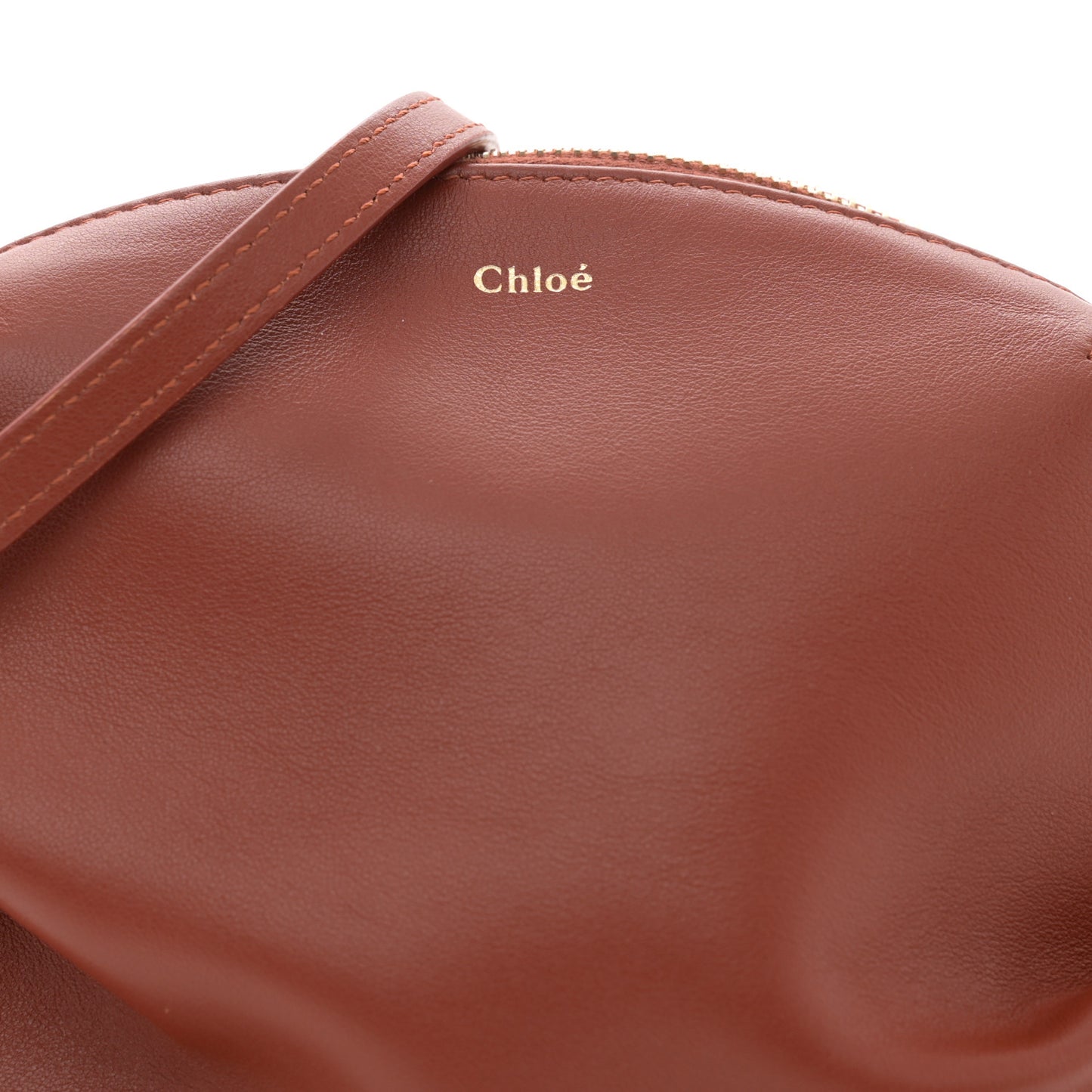 Calfskin Mini Judy Shoulder Sepia Brown
