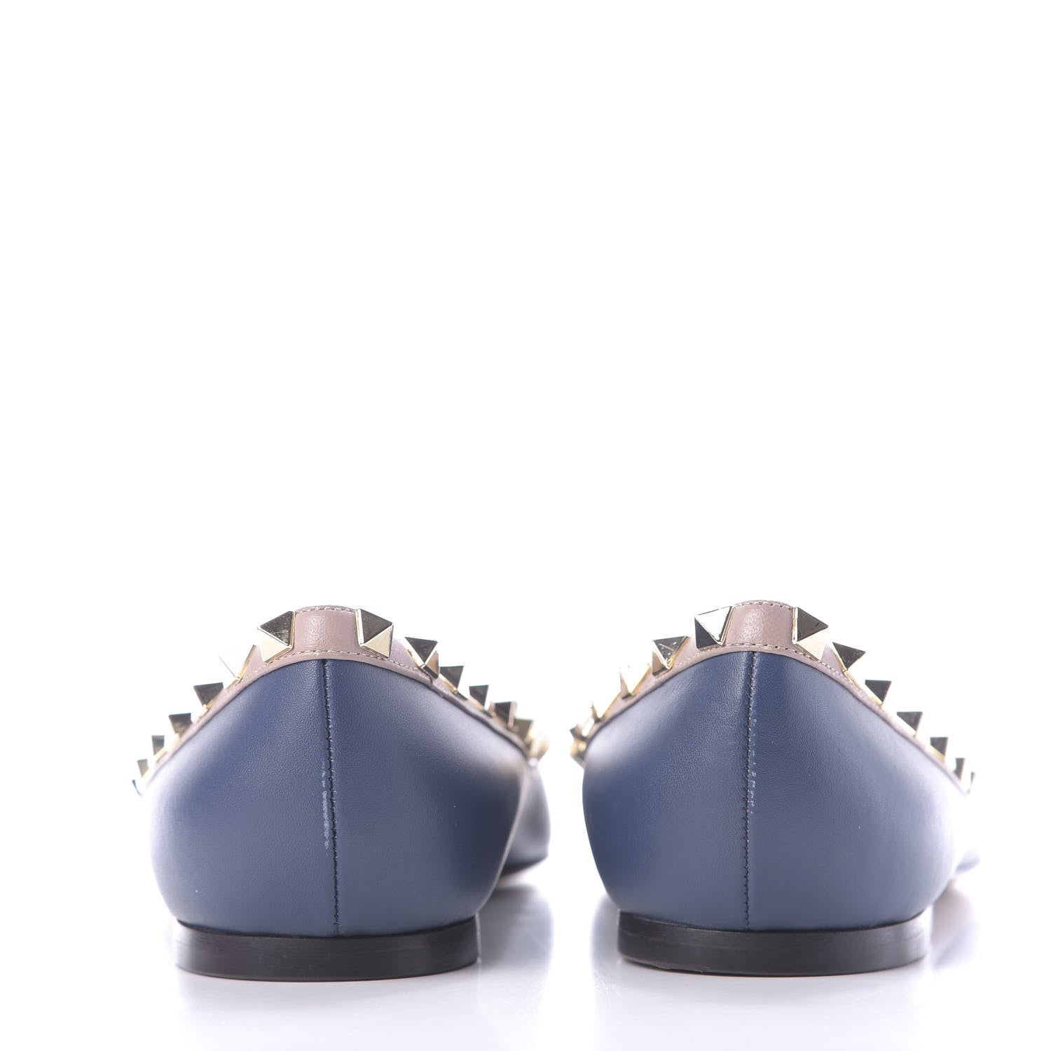 Valentino Garavani Nappa Rockstud Ballerina Flats 39 Light Ocean Poudre 5 of 10