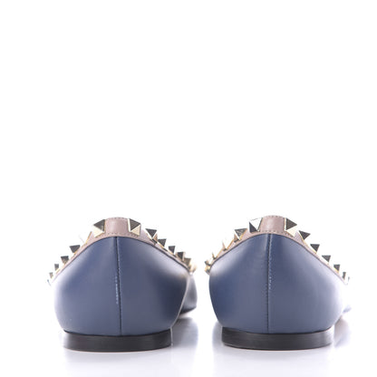Valentino Garavani Nappa Rockstud Ballerina Flats 39 Light Ocean Poudre 5 of 10