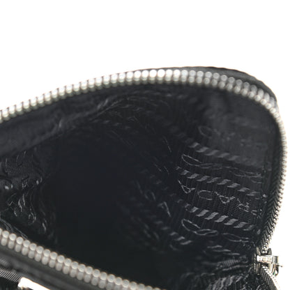 Prada Tessuto Re-Nylon Double Pouch Black 5 of 7