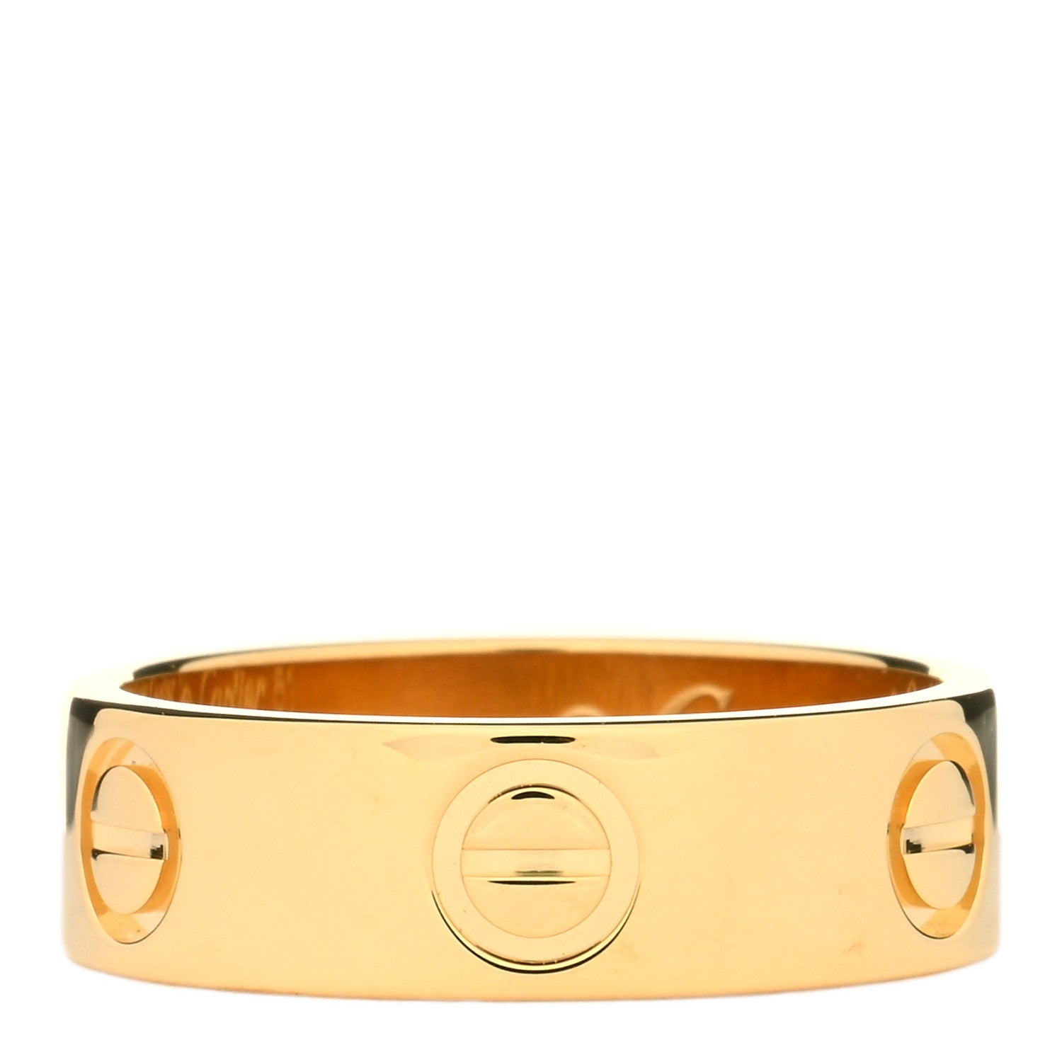 Cartier 18K Yellow Gold 5.5mm LOVE Ring 51 5.75 1 of 3