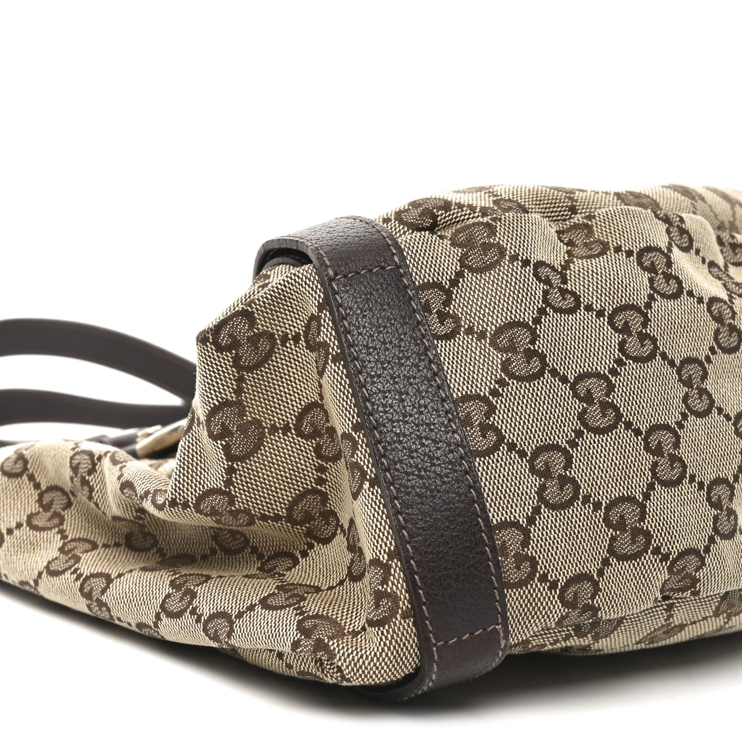 Monogram Medium Abbey Shoulder Bag Dark Brown