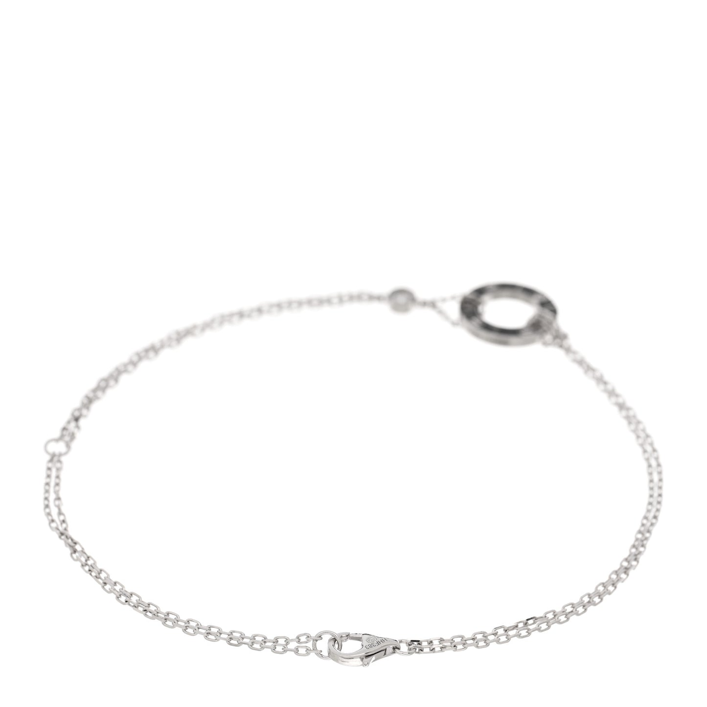18K White Gold Diamond LOVE Bracelet