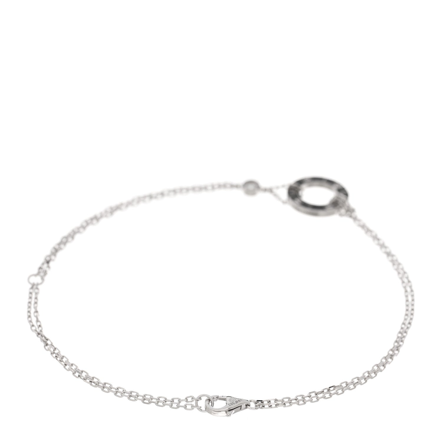 Cartier 18K White Gold Diamond LOVE Bracelet 2 of 4