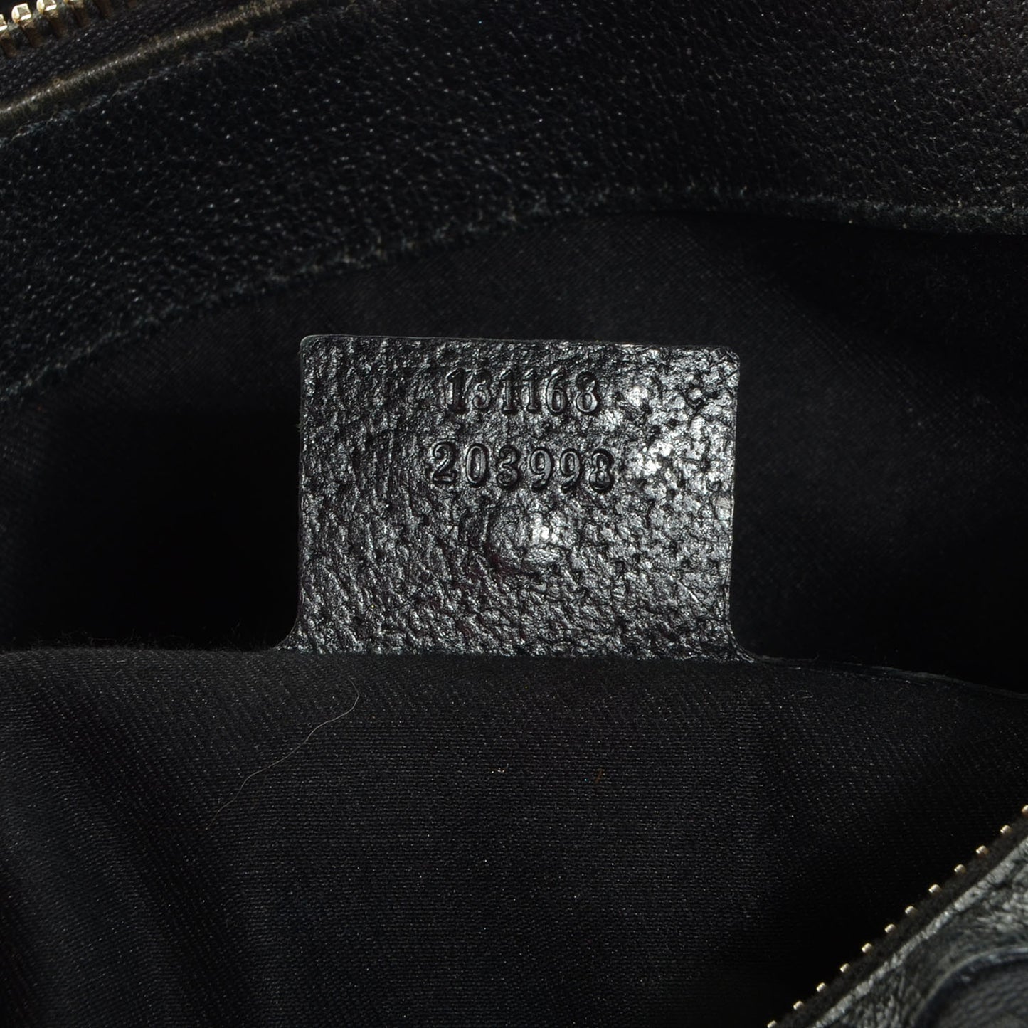 Monogram Web Bamboo Ring Hobo Black