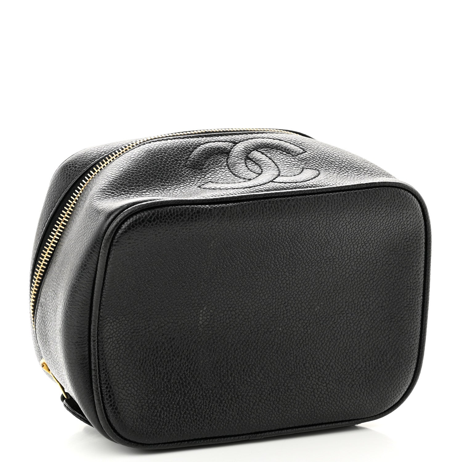 Chanel Caviar CC Vanity Cosmetic Case Black 4 of 10