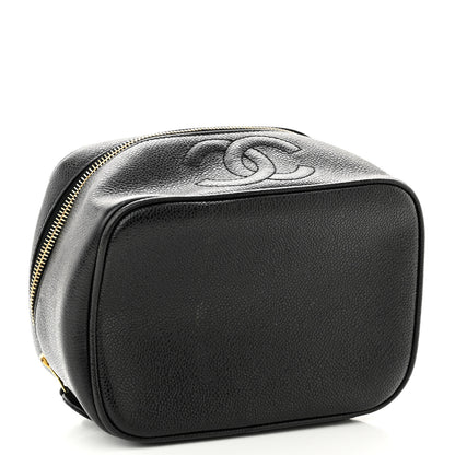 Chanel Caviar CC Vanity Cosmetic Case Black 4 of 10