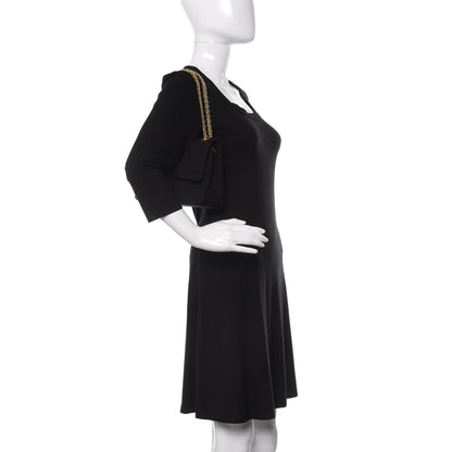 Chanel Jersey Quilted Medium Double Flap Black 2 of 10