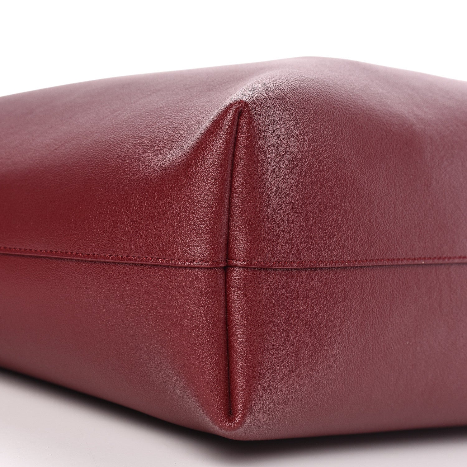 Saint Laurent Calfskin Large Shopping Tote Deep Carmin 12 of 16