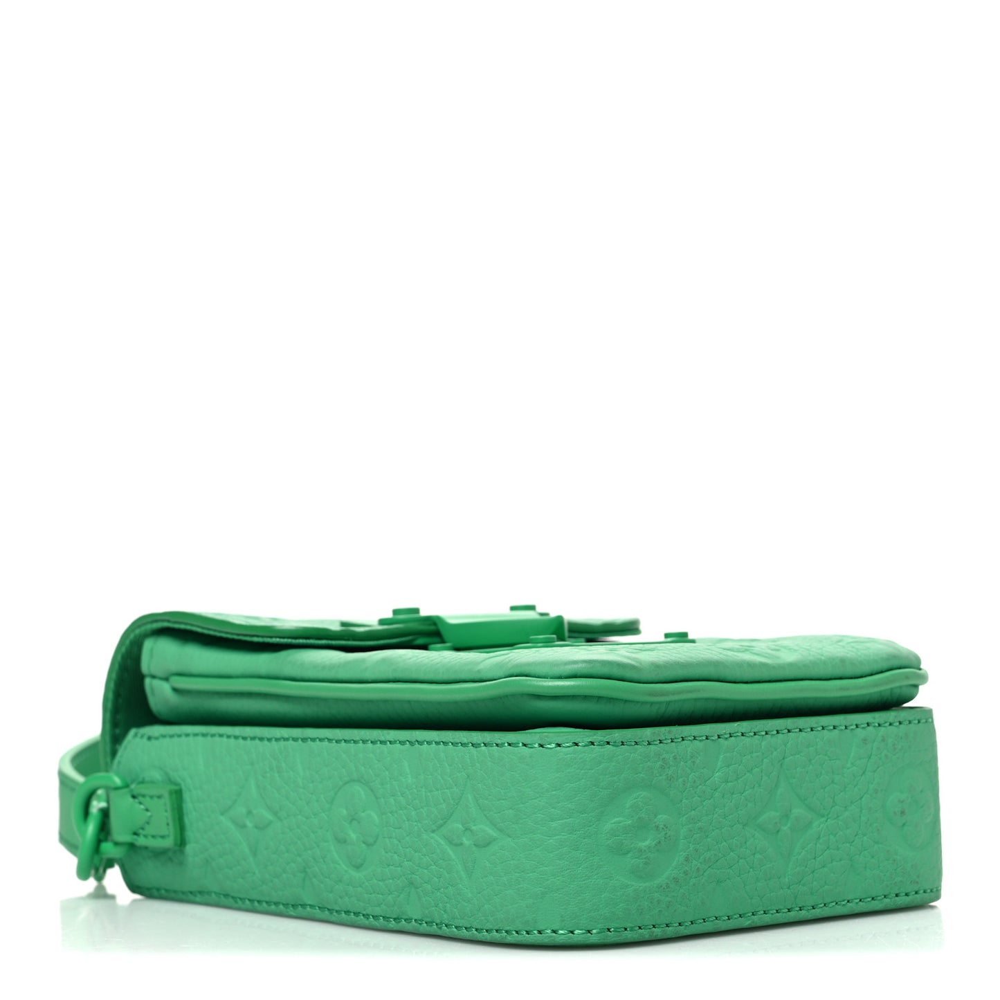 Taurillon Monogram S Lock Wearable Wallet Minty Green