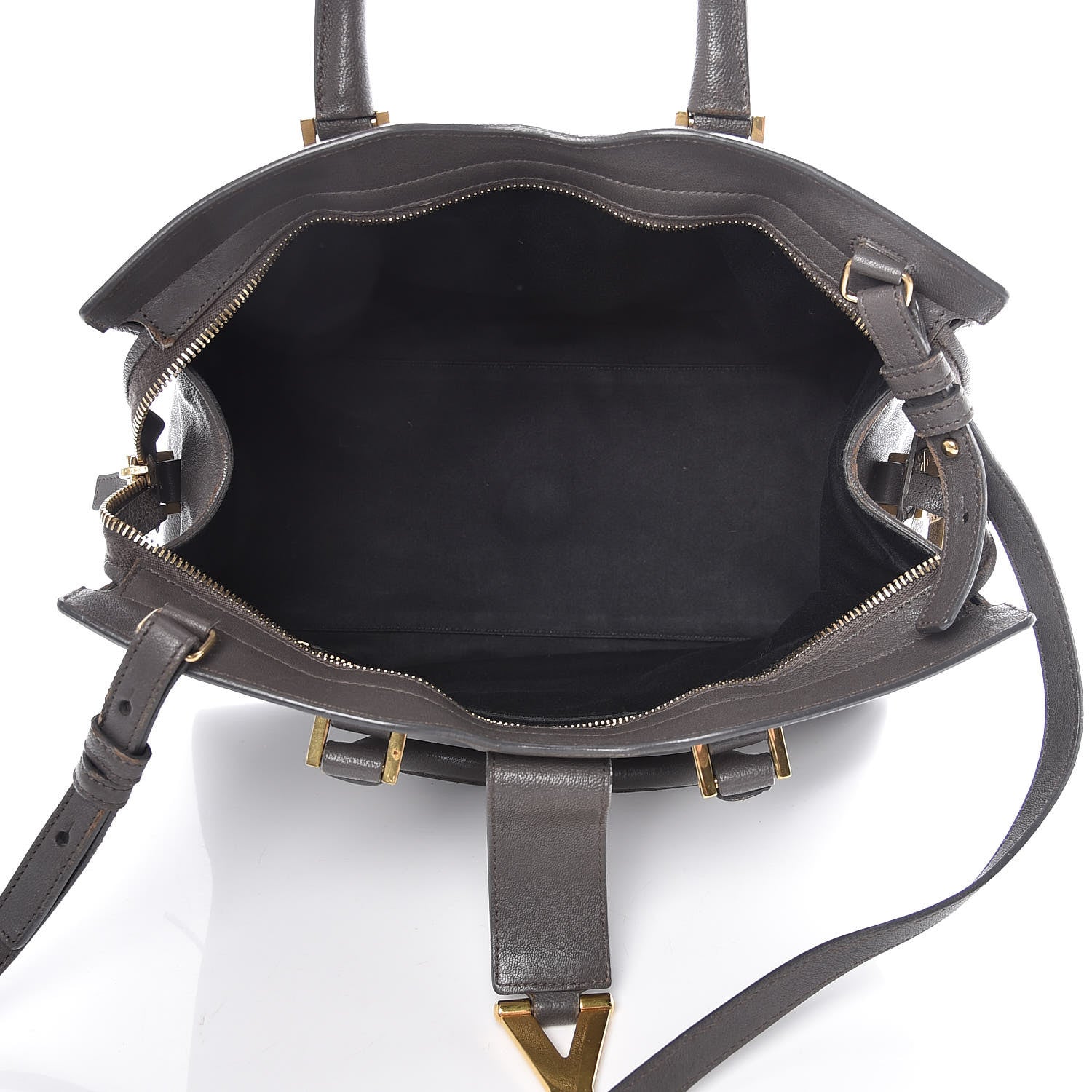 Saint Laurent Sheepskin Small Cabas ChYc Grey 5 of 18