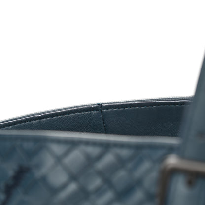 Bottega Veneta Nappa Intrecciato Graffiato Medium Tote Petrol 11 of 12