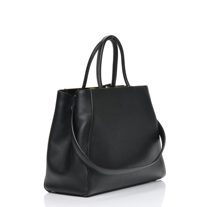 Fendi Vitello Elite Medium 2Jours Tote Black 3 of 7