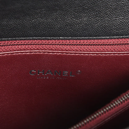 Chanel Caviar Lizard Quilted Medium Coco Handle Flap Black 6 of 7