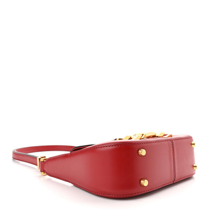 Valentino Garavani Calfskin Small Vlogo Chain Shoulder Bag Rosso Valentino 4 of 11