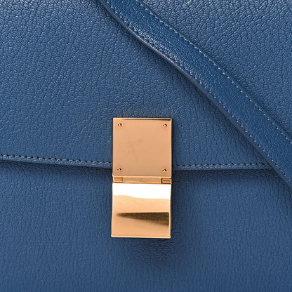 Celine Goatskin Medium Classic Box Flap Bag Deepsea 10 of 10