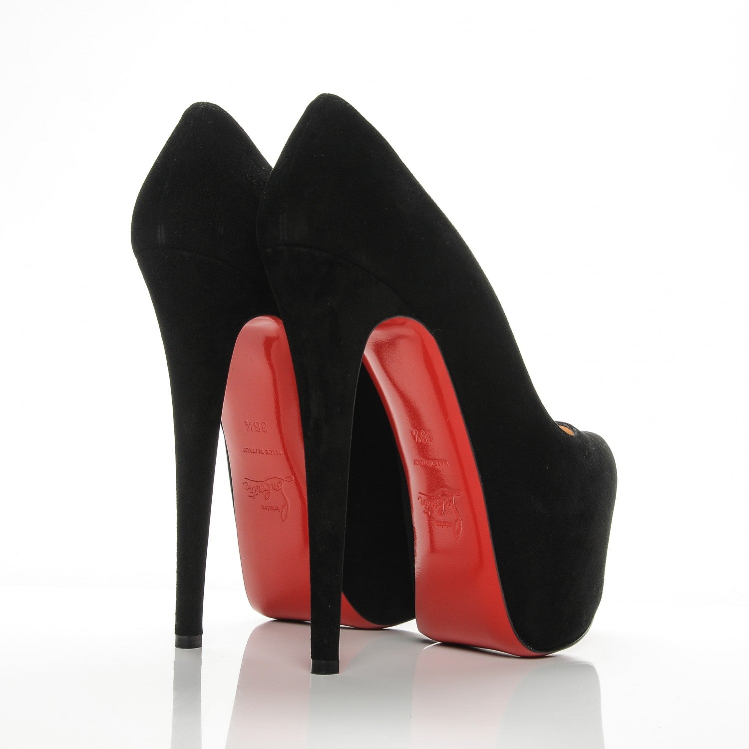 Christian Louboutin Suede Daffodile 160 Pumps 38.5 Black 4 of 6