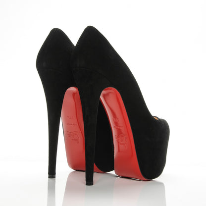 Christian Louboutin Suede Daffodile 160 Pumps 38.5 Black 4 of 6