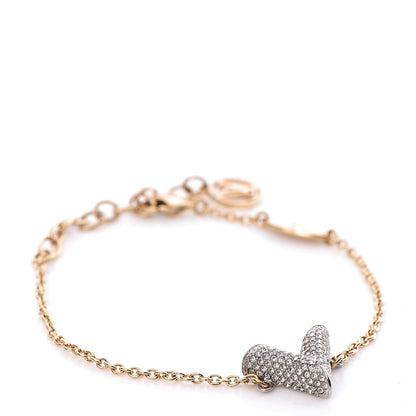 Louis Vuitton Swarovski Essential V Strass Bracelet Gold 1 of 5