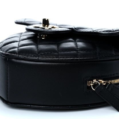 Chanel Lambskin Quilted CC In Love Heart Bag Black 10 of 11