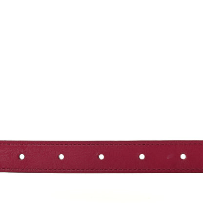 Louis Vuitton Calfskin 20mm LV Initiales Belt 80 32 Bordeaux 5 of 5