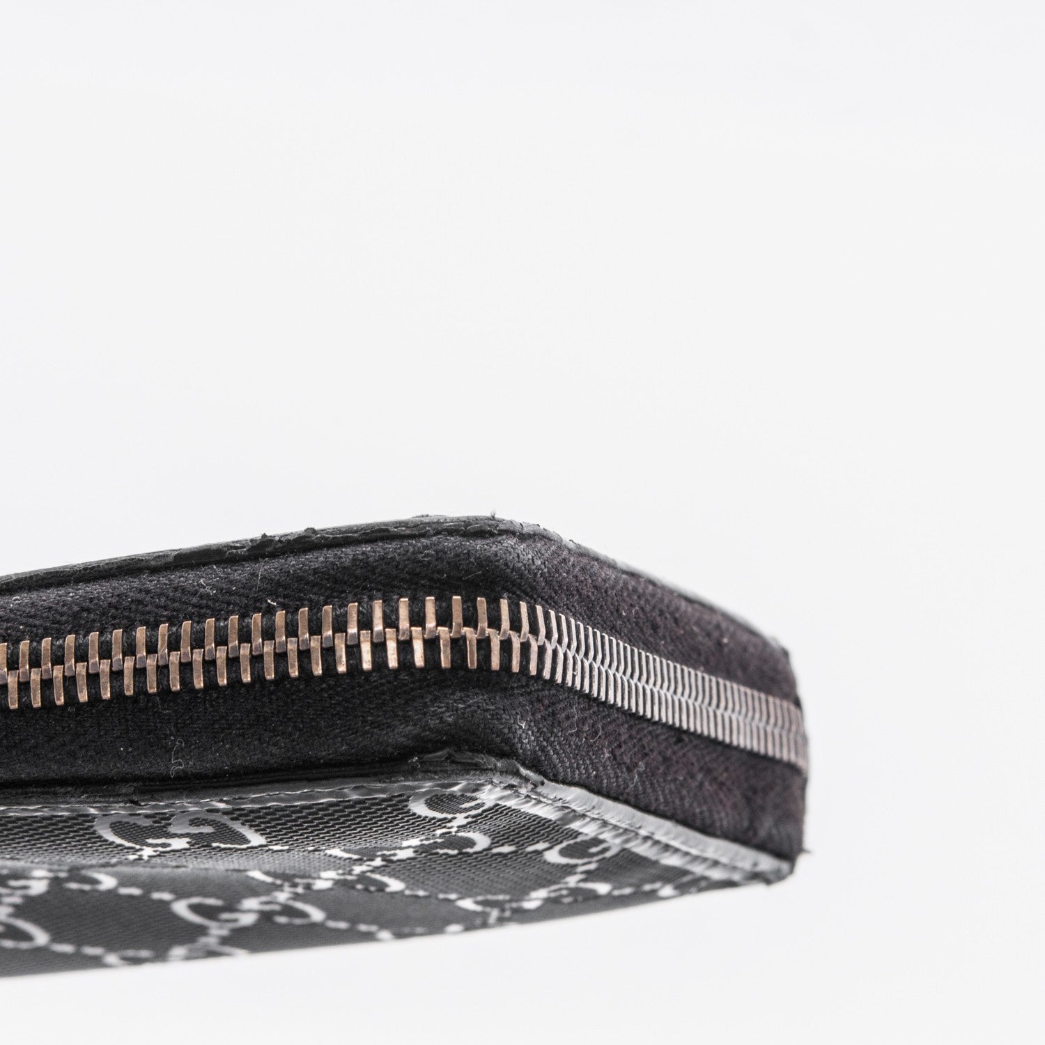 Gucci Imprime Monogram GG Pierce Zip Around Wallet Black 8 of 12