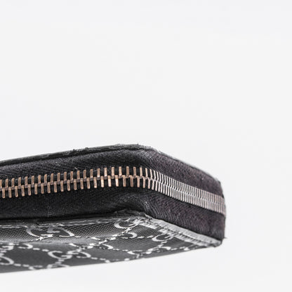 Gucci Imprime Monogram GG Pierce Zip Around Wallet Black 8 of 12