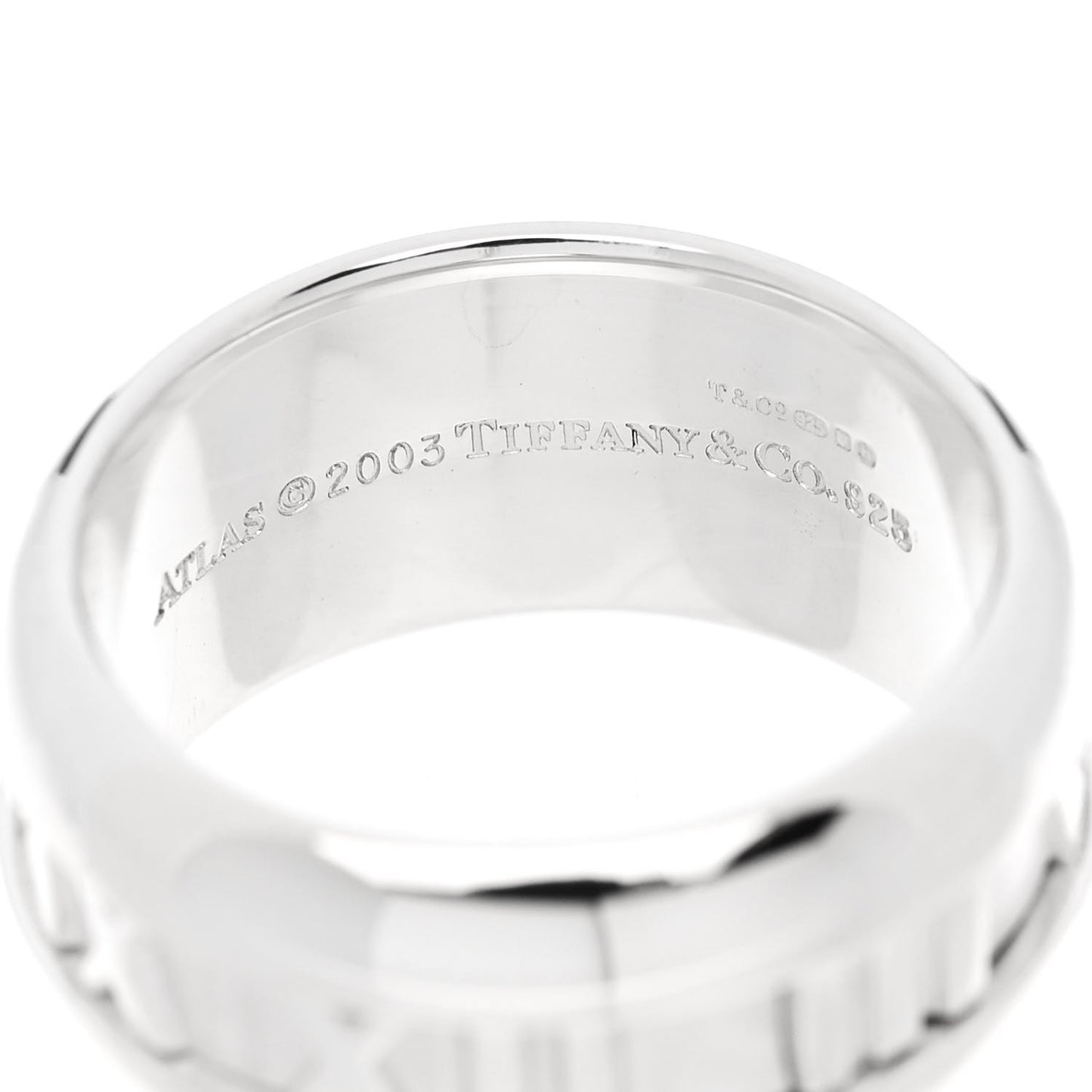 Sterling Silver Atlas Band Ring 49 5